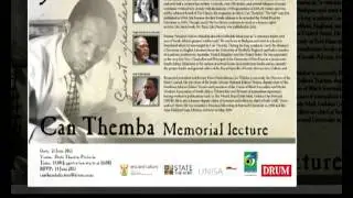 Mbulelo Mzamane talks about the great Can Themba.