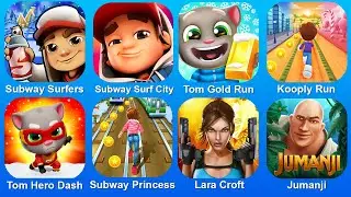 Subway Surf,Subway Surf City,Tom Gold Run,Kooply Run,Tom Hero,Subway Princess,Lara Croft,Jumanji