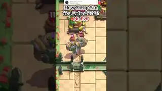 How Cheap Can You Defend This? #clashroyale #tiktoktrend  #supercell #backrooms