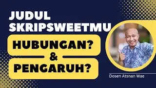 Judul skripsi hubungan & pengaruh