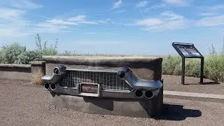 The tribute to Route 66 in The Petrified Forest National Park