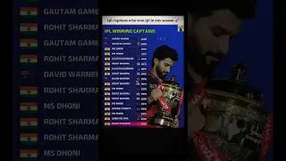 All time winners of ipl 🚀🥶