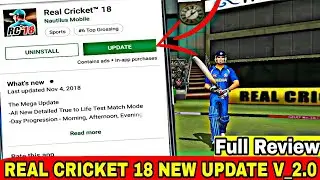 Real cricket 18 🔥|| New big update 1.9&radic; || launch
