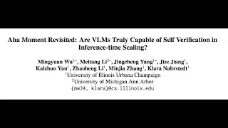 Aha Moment Revisited: Are VLMs Truly Capable of Self Verification in Inference-time Scaling?