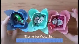 How to Make Origami Flower Candy Dish