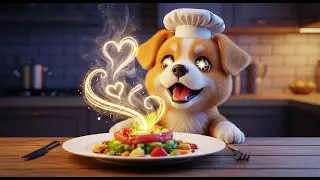 Discover Your Beloved Pup and the Flavor of Passion in Every Dish 😂 #Shorts #FunnyDogs