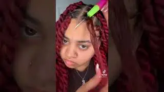Senegalese twist rubberband method with beads ❤️ #explorepage #hairtutorial #hairstyles #hair