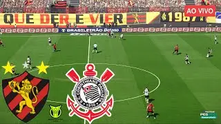 🔴 AO VIVO: Sport x Corinthians • Campeonato Brasileiro 2025 • PES 2021 Gameplay