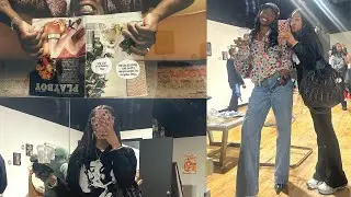 MY BESTIES PICTURE IS IN AN ART GALLERY! *MINI VLOG*  | JazzOnScreen