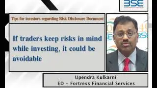 Know the tips for investor regarding Risk Disclosure Document (English)