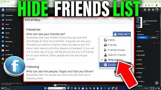 How to hide your friends on Facebook 2026 (PC or Laptop)