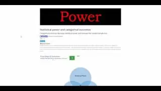 Statistical Power and Categorical Outcomes