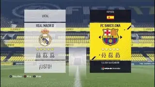 Fifa retro Madrid vs Barcelona 2017