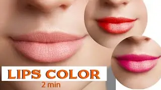 How to Create Realistic Lipstick in Photoshop | Add Lip Gloss In Photoshop Easy tutorial #lifefeed