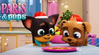 Baking Cookies for the Holidays! 🍪 Puppies Save Christmas 🎄 Cartoon for Kids | Paris & Pups