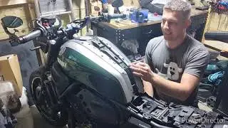 Xsr700 tank panels removed