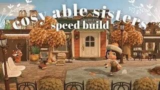 able sisters: dark academia style speed build // animal crossing new horizons