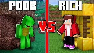 Mikey POOR vs JJ RICH Hotel Survival Battle in Minecraft - Maizen