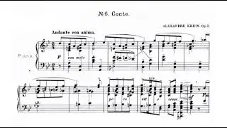 Aleksandr Krein - 8 Esquisses de la jeunesse Op. 2 (audio + sheet music)