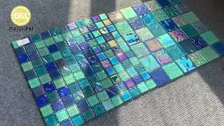 glass mosaic#mosaictile #glassmosaic #tileideas #pooltile #walltile #interiordesign #walldecor