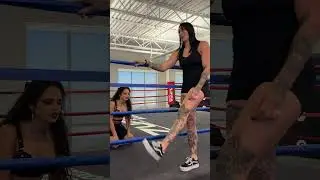 WWE Superstar Rhea Ripley teaches Nina Drama how to get in the ring like a pro LOL