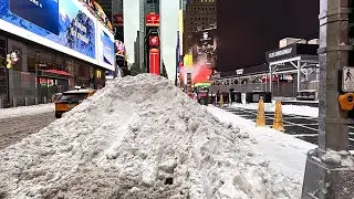 Times Square After Snowfall, New York City 