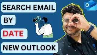 Поиск писем 🔎 по дате в новом Outlook