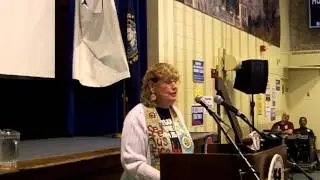 Rev Gail Kinney offers a prayer over the NH AFL-CIO Breakfast 2014