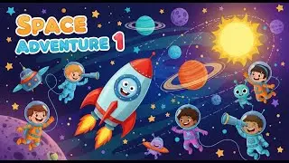 Space Adventure 1 🚀🌟 | Fun Learning Song for Kids | Happy Tale & Tune