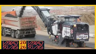 🚧MADRING 2026. QUITAN EL ALFALTO.🚨 MÁQUINA ESPECIAL🚨 EN LA CURVA PERALTADA. EN26