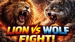Lion vs Wolf | Jungle Ka Sab Se Khatarnak Muqabla 🦁🐺