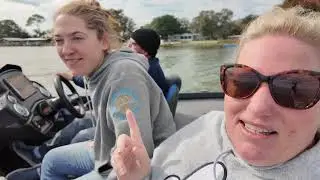 Family time on Lake Harris in Florida 