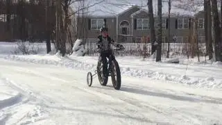 EZ Trainer Bike training wheels with Fat bike