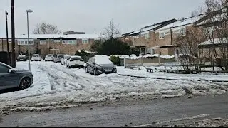 Birmingham snow, walking Around Birmingham on the snow, Birmingham Street right now