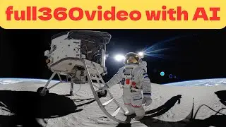 The 17th AI-generated 360 VR panoramic video: Apollo 11 moon landing (not real footage, of course).