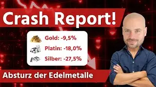 Rekord Crash der Edelmetalle - historische Korrektur bei Gold, Silber und Platin