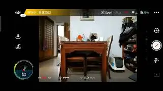 DJI Spark without battery gauge can observe battery status in sport mode。