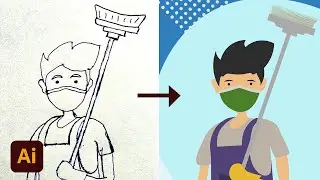 Sketch to Vector | M K Tanwar | Adobe Illustrator | Corona Warriors
