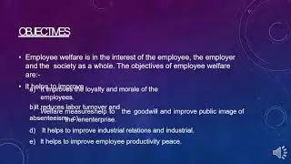 Employee Welfare-HRM-MBA-204-18.