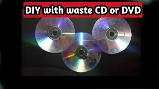 DIY with waste CD/DVD/ organizer/ best out of waste