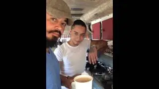 Making a Chocolate Milk Mocha in the Green Joe Coffee Truck!