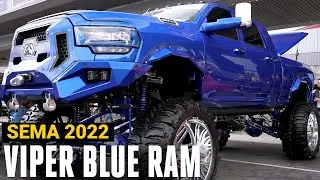 Viper Blue Custom Ram Build SEMA 2022