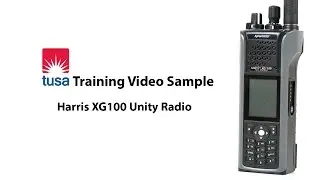 Образец обучения TCS &mdash; портативная радиостанция Harris XG100 Unity