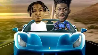 Lil Nas X | Late To Da Party Animation Car drive with NBA YoungBoy