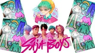 ASMR Sticker Unboxing K-Pop DEMON HUNTRIX SAJA BOYS & BABY | No Music