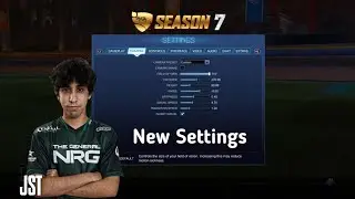 NRG JUSTIN - CAMERA & CONTROLS SETTINGS IN ROCKET LEAGUE SEASON 7