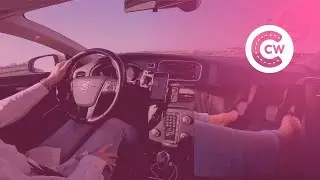 ✳️DRIVING HIGHWAY🛣 riding shotgun, shifting, jeans, crocodile pumps👠 manual Volvo V40, Car ASMR