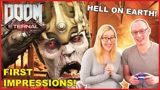 HELL ON EARTH! DOOM Eternal - First Impressions & First Level Gameplay REACTION!