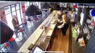Horse charges through bar, sending customers fleeing in panic