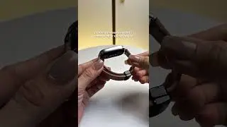 This magnetic leather strap is so classy ✨ #smartwatch #xiaomi #xiaomismartband10